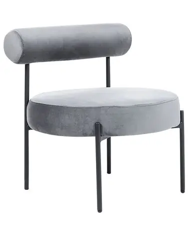 Armchair ALPHA Velvet Grey - Living Room