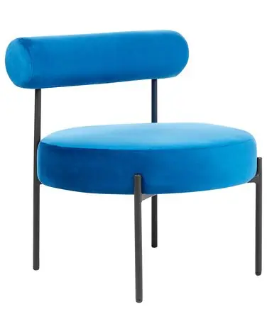 Armchair ALPHA Velvet Navy Blue - Living Room