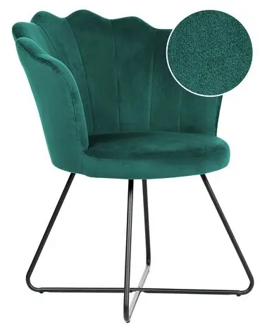 Armchair LOVELOCK Velvet Emerald Green - Living Room