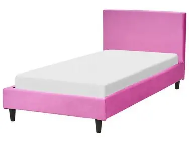 Cama Terciopelo FITOU 90 x 200 cm Fucsia - Dormitorio