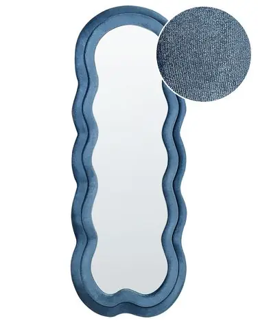 Espejo LACS 57 cm 160 cm Terciopelo Azul - Accesorios decorativos