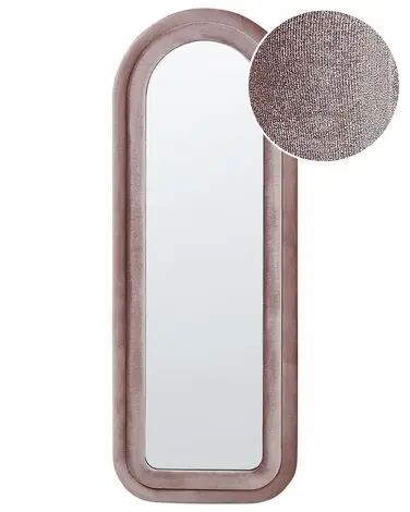 Espejo CULAN 60 cm 160 cm Terciopelo Rosa - Accesorios decorativos