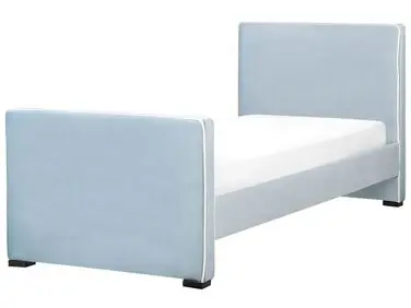 Cama Terciopelo TEENIE 90 x 200 cm Azul claro - Dormitorio