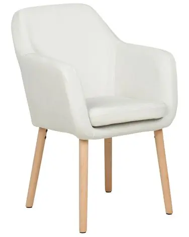 Dining Chair YORKVILLE II Velvet Off-White