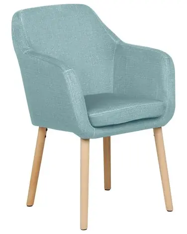 Silla de comedor YORKVILLE II Terciopelo Azul claro