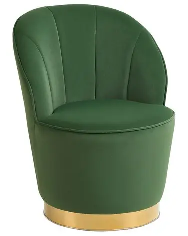 Armchair ALBY Velvet Dark Green - Living Room