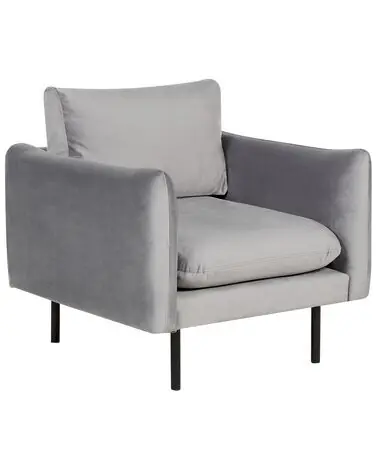 Armchair VINTERBRO Velvet Grey - Living Room