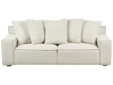 Sofa 3 Seater VISKAN Velvet Off-White