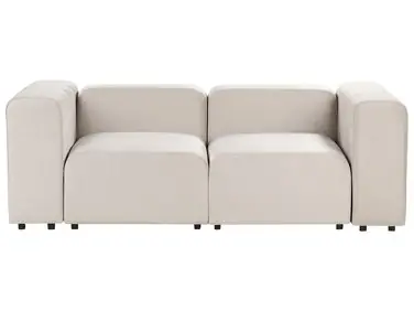 Sofá modular 2 plazas FALSTERBO Beige Terciopelo - Sala de estar