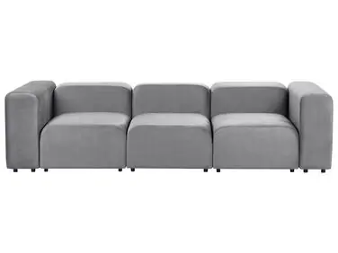 Sofá modular 3 plazas FALSTERBO Gris Terciopelo - Sala de estar