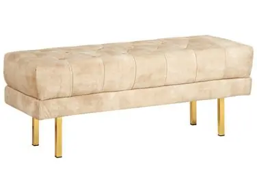 Banco ROSEVILLE Terciopelo Beige - Dormitorio