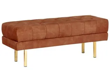 Upholstered Bench ROSEVILLE Velvet Dark Red - Bedroom