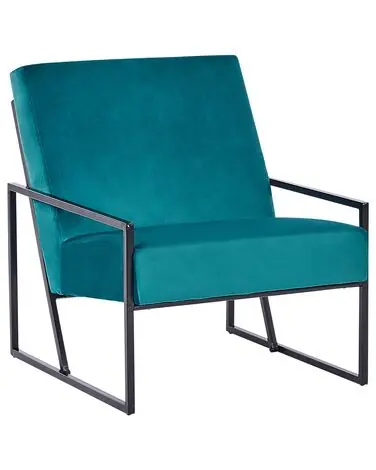 Armchair DELARY Velvet Teal - Living Room