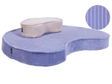 Puf NILI Terciopelo Violeta claro - Accesorios decorativos