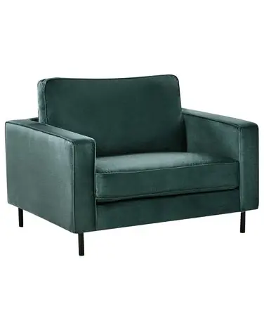 Armchair SAVALEN Velvet Dark Green - Living Room