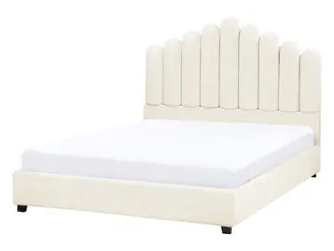 Waterbed Velvet VINCENNES 140 x 200 cm (EU Double) Off-White