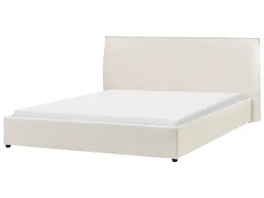 Waterbed Velvet LAVAUR 180 x 200 cm (EU Super King) Off-White