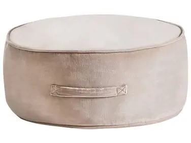 Puf YULLE Terciopelo Marrón claro - Accesorios decorativos