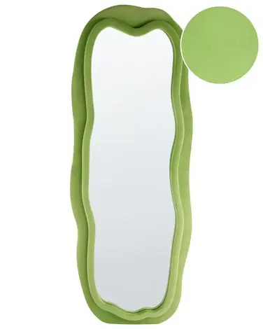 Wall Mirror BEAUNE 56 cm 160 cm Velvet Green - Home Accessories
