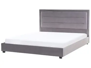 Waterbed Velvet ROUEN 180 x 200 cm (EU Super King) Dark Grey - Bedroom
