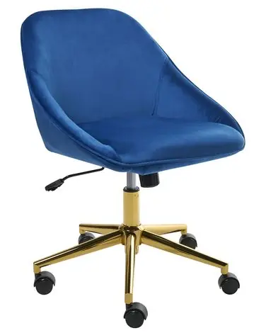 Silla de escritorio BARDSDALE Terciopelo Azul marino - Oficina