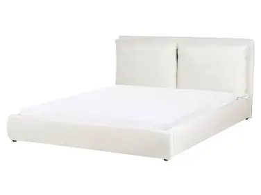 Cama de agua Terciopelo BAJONNA 160 x 200 cm Blanco crema - Dormitorio