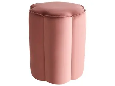 Puf TAPPEN Terciopelo Rosa - Sala de estar