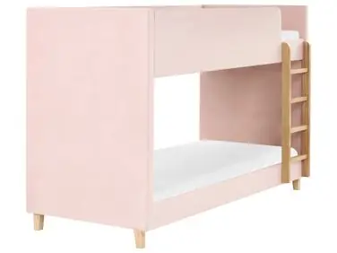 Litera Terciopelo CHOCQUES 90 x 200 cm Rosa pastel - Dormitorio
