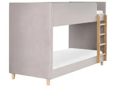 Litera Terciopelo CHOCQUES 90 x 200 cm Gris claro - Dormitorio
