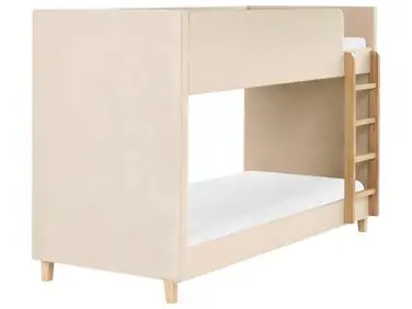 Litera Terciopelo CHOCQUES 90 x 200 cm Beige claro - Dormitorio