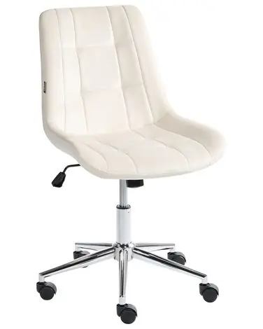Office Chair MELROSE Velvet Off-White