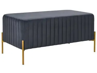 Upholstered Bench UTAH Velvet Black - Bedroom