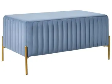 Upholstered Bench UTAH Velvet Blue - Bedroom
