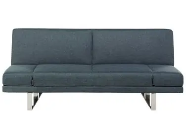 Sofa Bed 2 Seater YORK Fabric Blue - Living Room