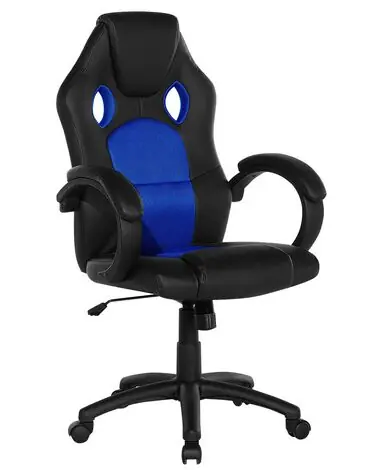 Silla de oficina FIGHTER Piel sintética Azul marino