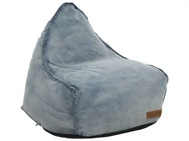 Bean Bag 200 L DROP 63 cm 75 cm Light Blue - Living Room