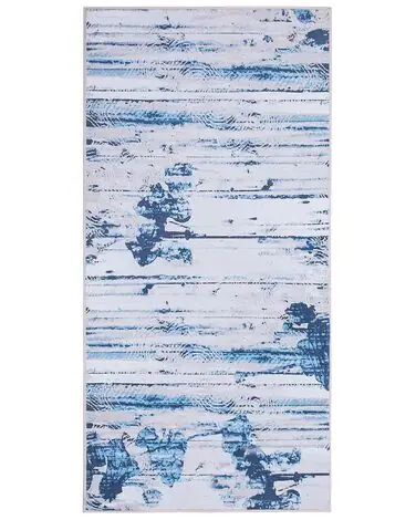 Alfombra BURDUR Azul 80 x 150 cm - Accesorios decorativos
