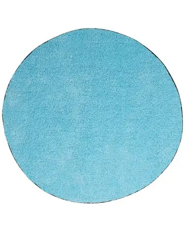 Alfombra de pelo largo DEMRE Azul claro ø 140 cm - Accesorios decorativos