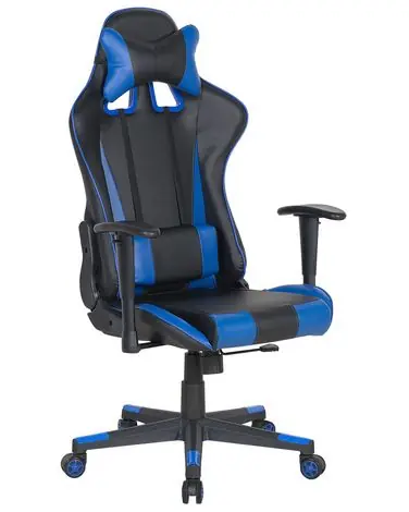 Silla de oficina GAMER Piel sintética Azul oscuro