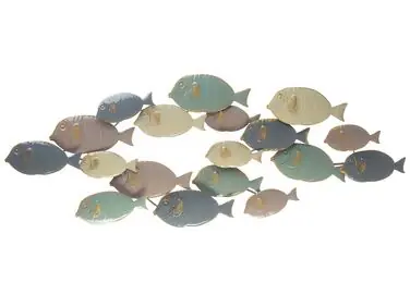 Wall Decor Fish FERMIUM Metal 47 cm Multicolour - Home Accessories