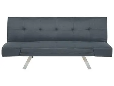 Sofa Bed 3 Seater BRISTOL Fabric Dark Blue - Living Room