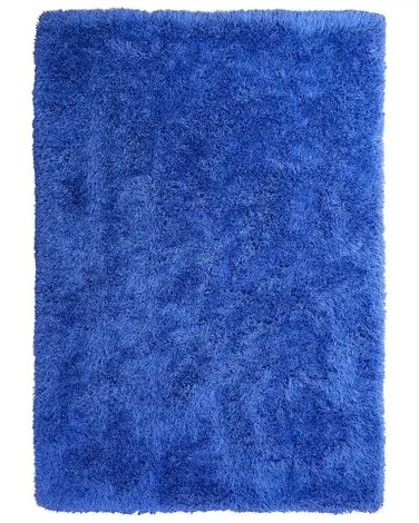 Alfombra de pelo largo CIDE Azul 160 x 230 cm - Accesorios decorativos