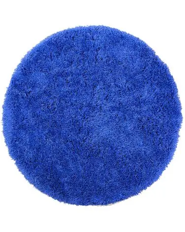 Alfombra de pelo largo CIDE Azul ø 140 cm - Accesorios decorativos