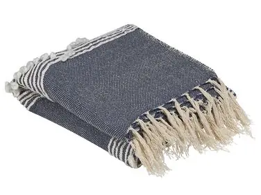 Blanket NEMLI Fabric 130 x 150 cm Dark Blue - Home Accessories