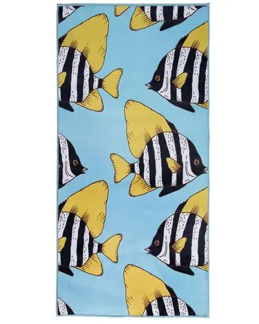 Alfombra infantil FIZME Azul 80 x 140 cm - Accesorios decorativos