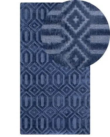 Alfombra ADATEPE Azul marino 80 x 150 cm Viscosa - Accesorios decorativos