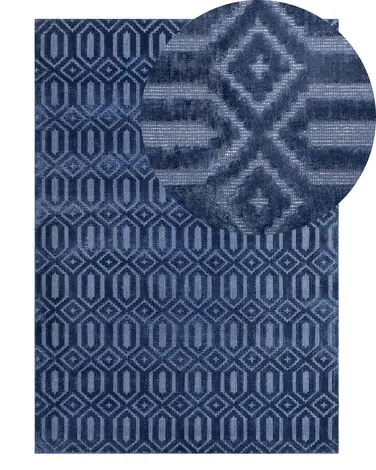 Alfombra ADATEPE Azul marino 140 x 200 cm Viscosa - Accesorios decorativos