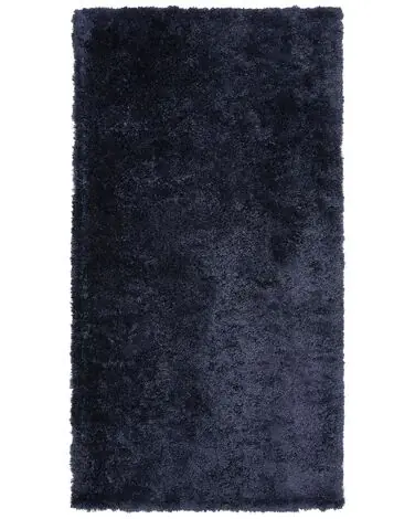 Alfombra de pelo largo EVREN Azul oscuro 80 x 150 cm - Accesorios decorativos