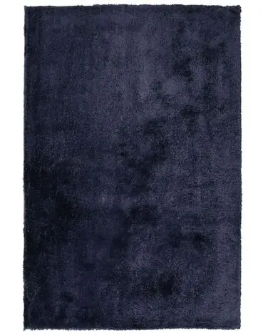 Alfombra de pelo largo EVREN Azul oscuro 140 x 200 cm - Accesorios decorativos