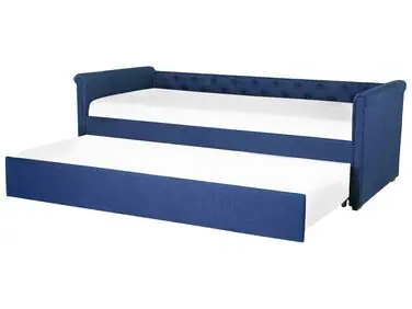 Trundle Bed Fabric LIBOURNE 80 x 200 cm (EU Small Single) Navy Blue - Bedroom